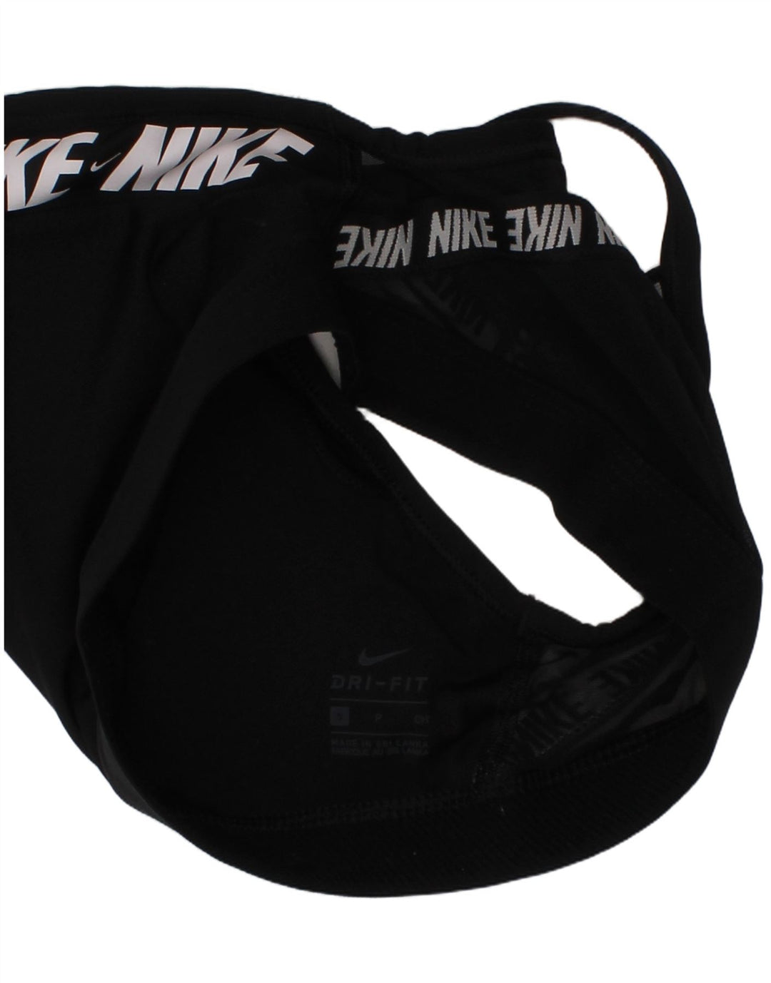 Nike polstret sports-bh-top lille sort polyester sport