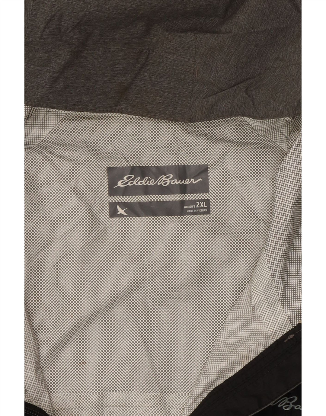 EDDIE BAUER Weather Edge regnjakke til kvinder DK 20 2XL Sort Colourblock