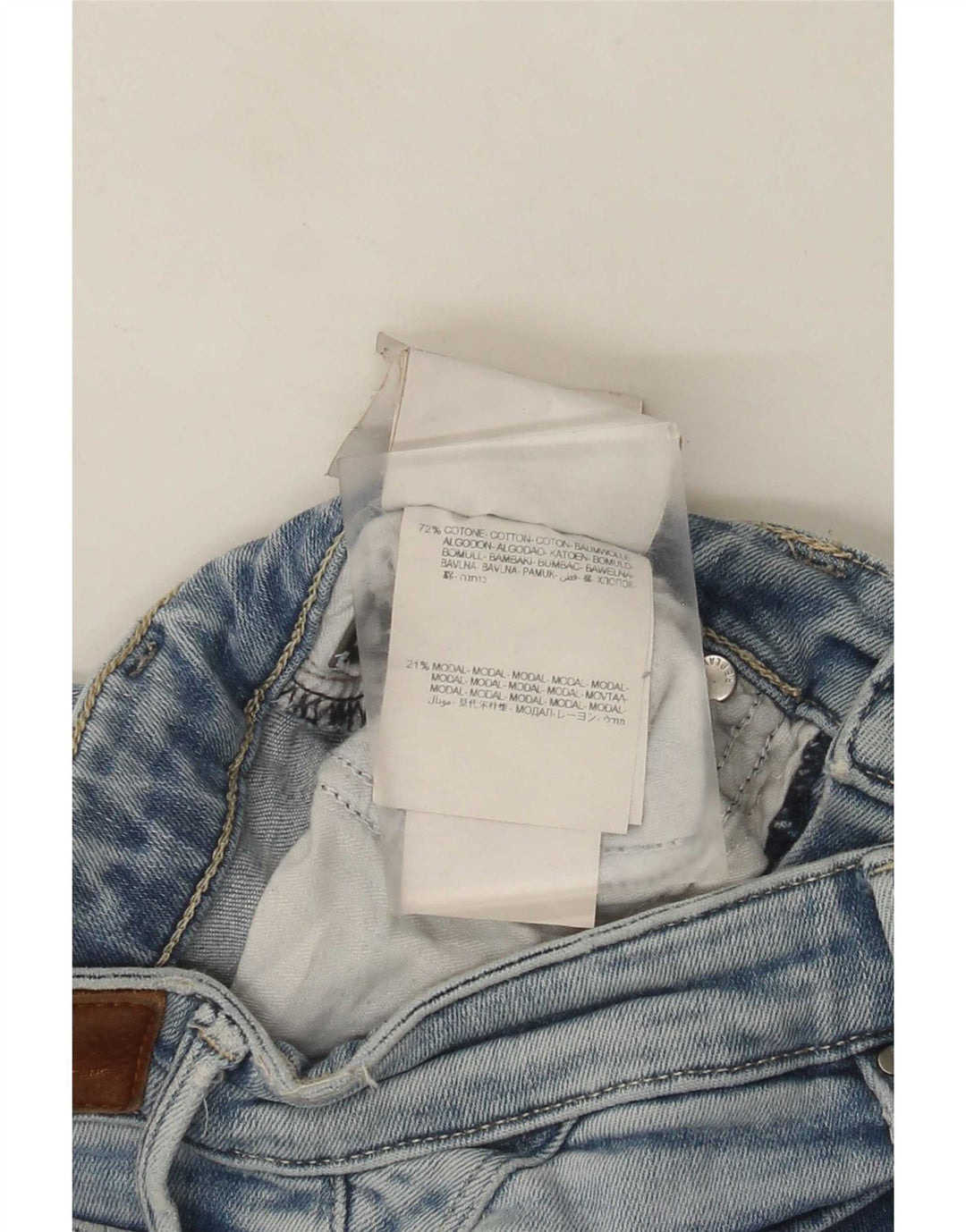 Replay Dame Slim Jeans W27 L30 Blå Bomuld