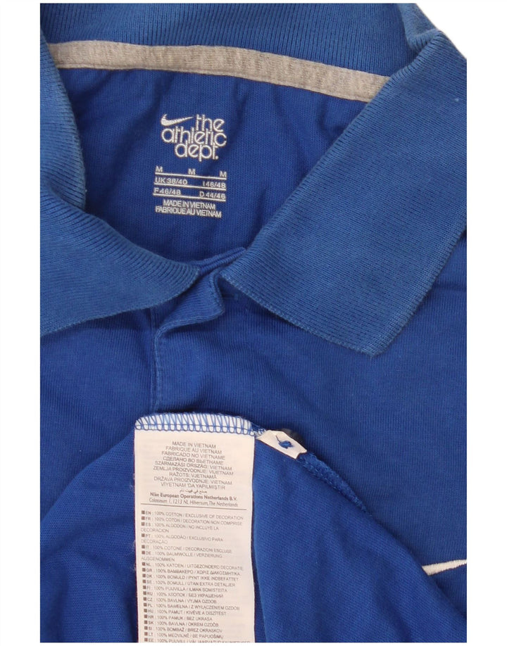 Nike Polo Shirt til mænd UK 38/40 Medium Blue Bomuld