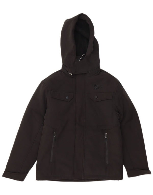 REEBOK Vindjakke med hætte til drenge 10-11 år Sort polyester