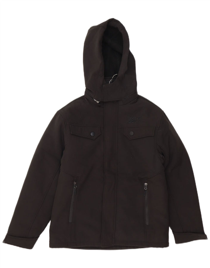 REEBOK Vindjakke med hætte til drenge 10-11 år Sort polyester