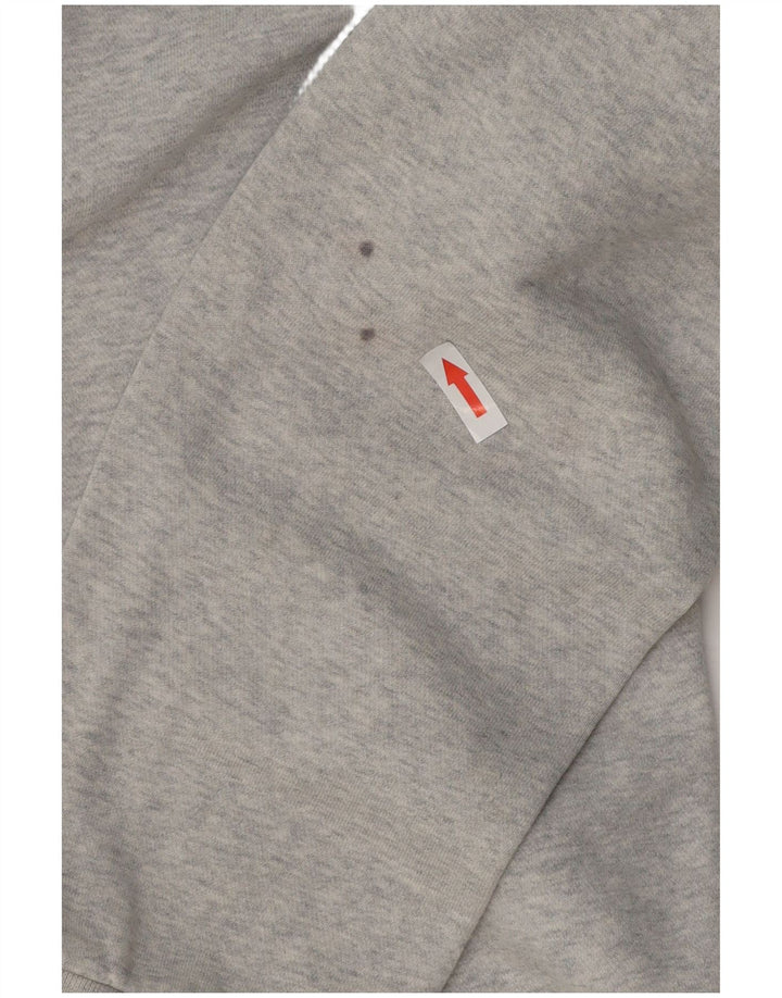 Adidas grafisk sweatshirt til mænd mellem grå bomuld