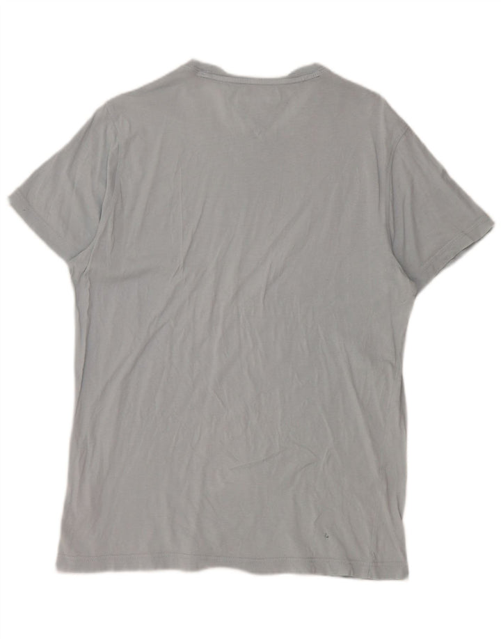 Tommy Hilfiger Herre T-Shirt Top Stor Blå Bomuld