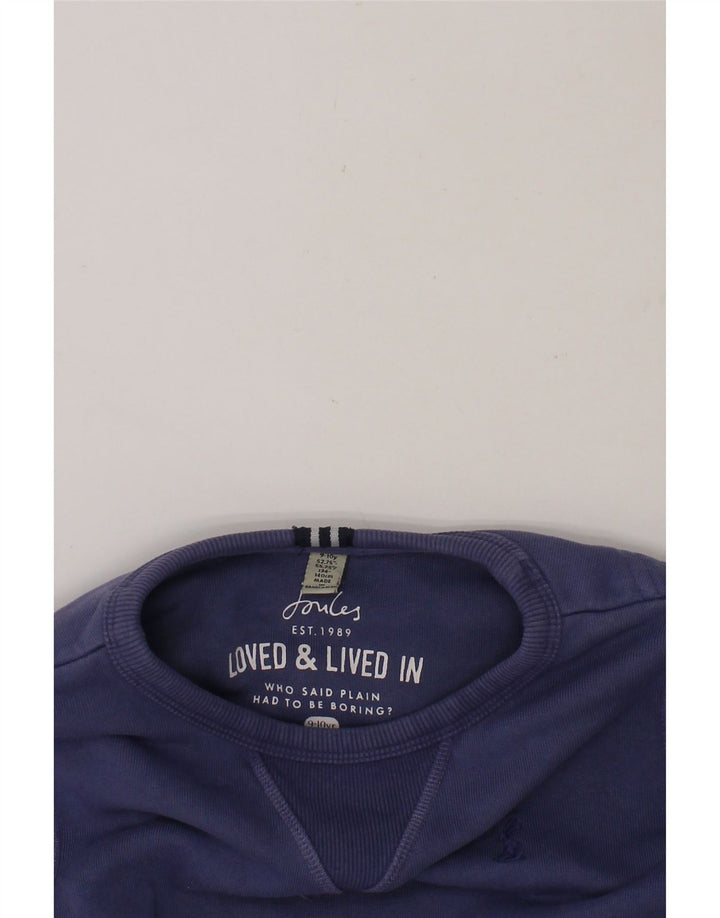 JOULES Boys Sweatshirt Jumper 9-10 Years Purple Vintage Joules and Second-Hand Joules from Messina Hembry 