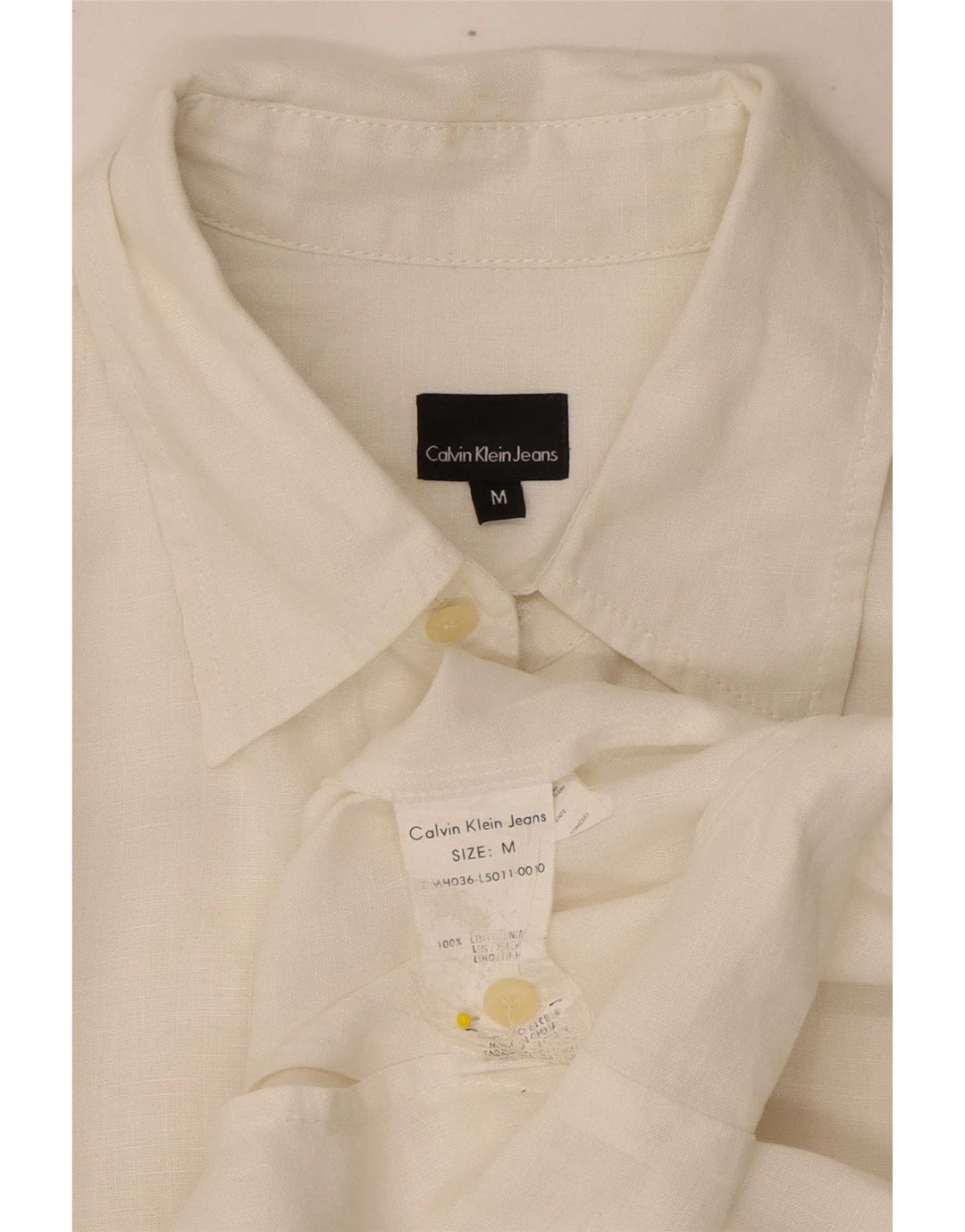 Calvin Klein Jeans Herreskjorte Medium White Linen