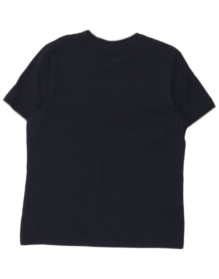 Marks & Spencer Herre Regular Fit T-shirt Top Stor marineblå bomuld