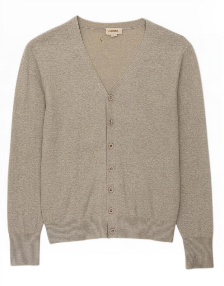 Diesel Herre cardigan sweater Medium Grå Bomuld