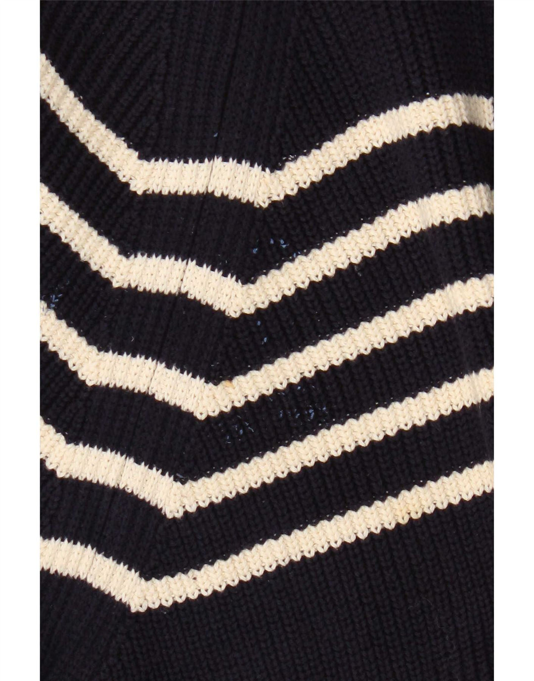 Boden Herre Zip Neck Jumper Sweater Medium Marineblå Stribet Bomuld