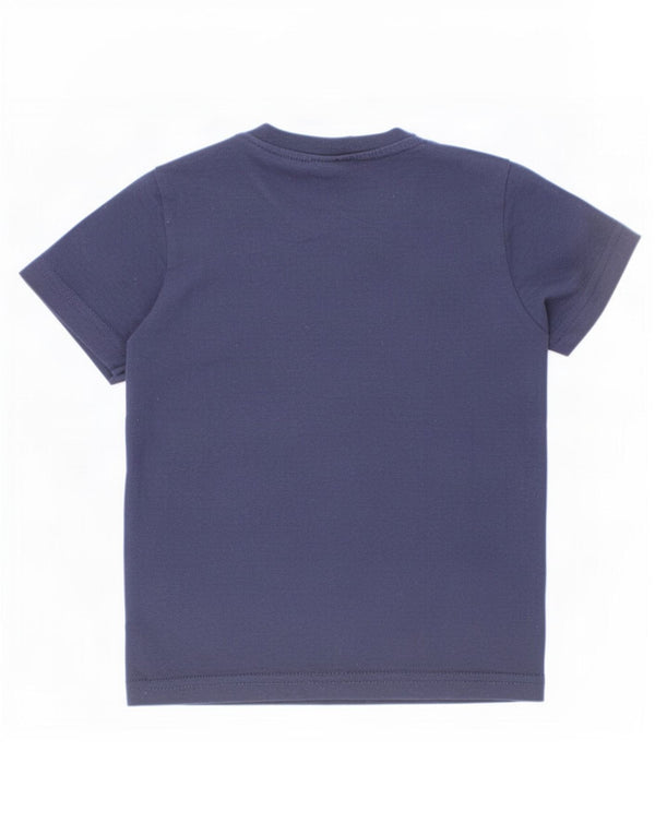 Ellesse Boys Grafisk T-Shirt Top 3-4 År Marineblå Bomuld