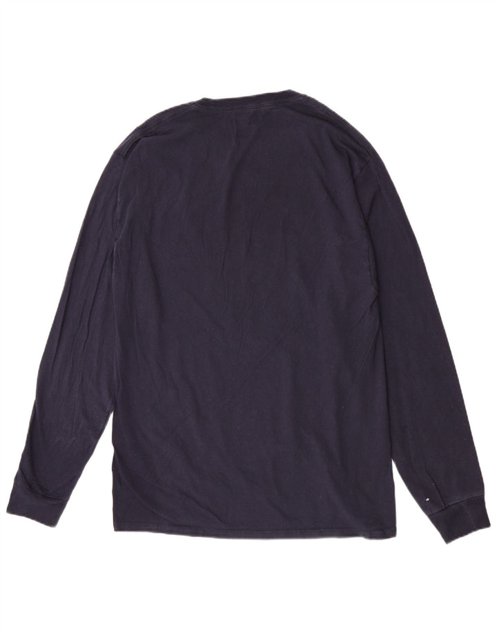 Champion Herre Penn Grafisk Top Langærmet Large Navy Blue