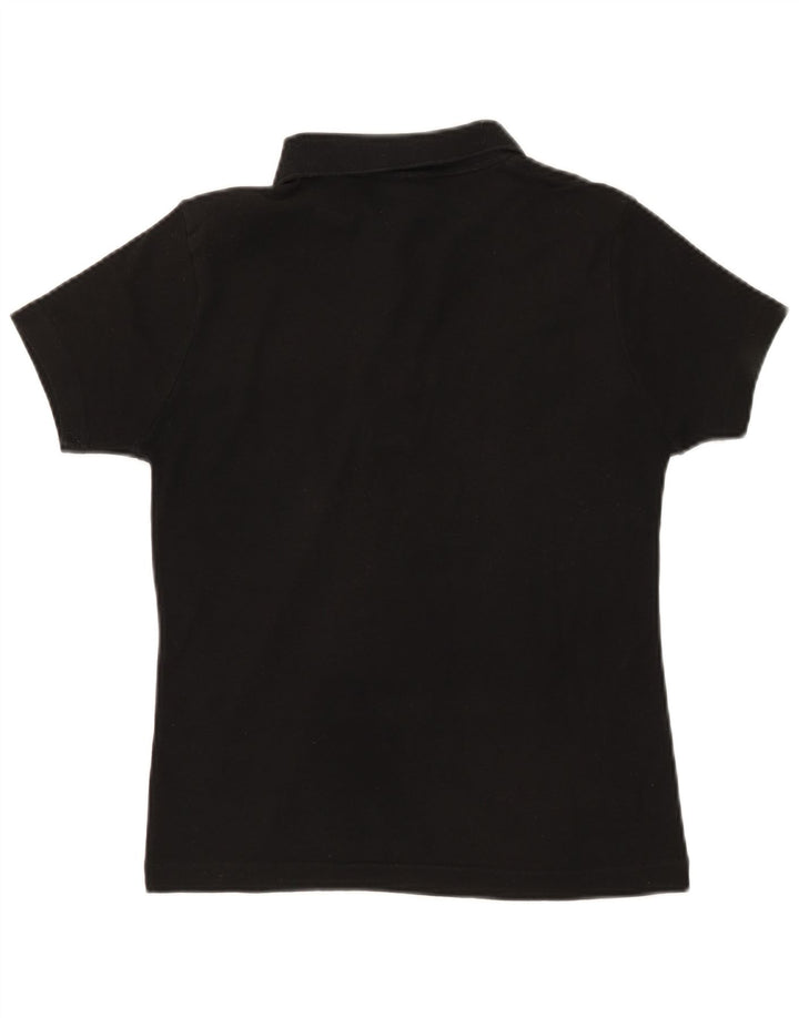 Lacoste Dame Polo Shirt Størrelse 42 Stor Sort Bomuld
