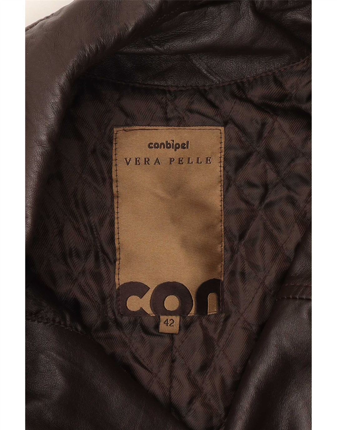 Conbipel Dame Militær Dobbeltradet Jakke IT 42 Medium Brun