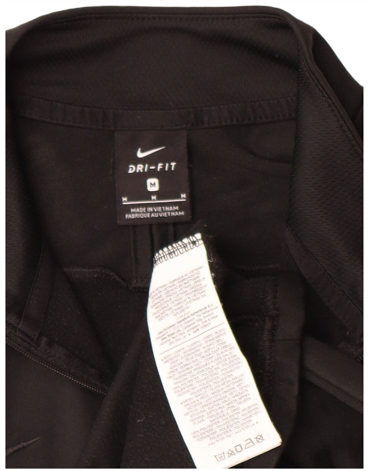 Nike Dri Fit Sweatshirt med lynlås til mænd mellem sort polyester