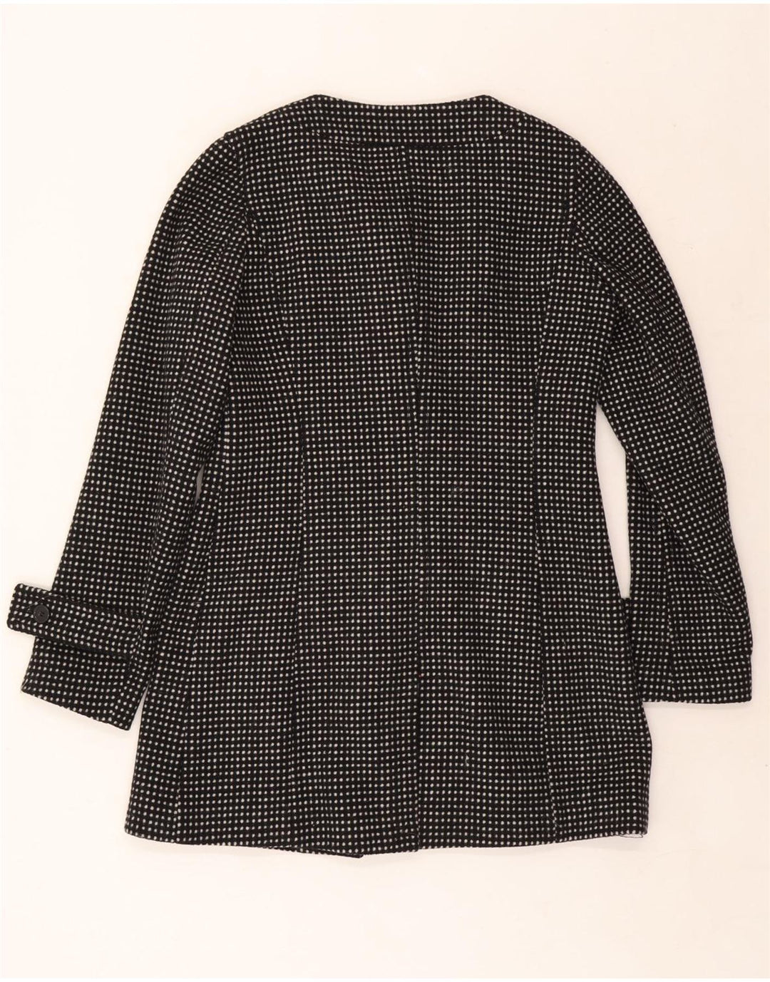 Phard Dame Overfrakke UK 12 Medium Sort Plettet Polyester