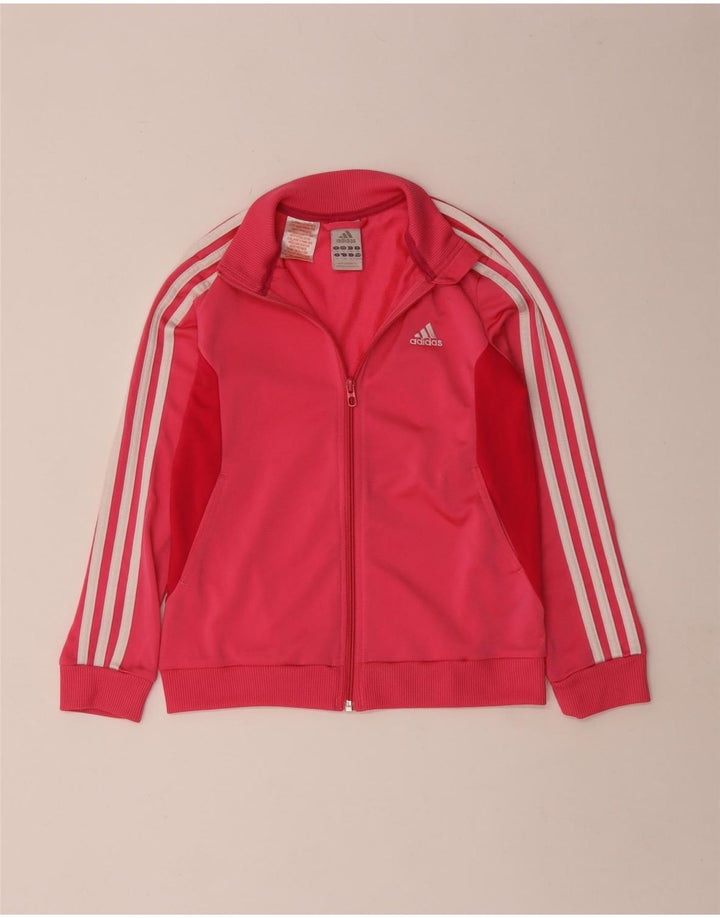 Adidas træningsjakke til piger 9-10 år Pink Colourblock Polyester