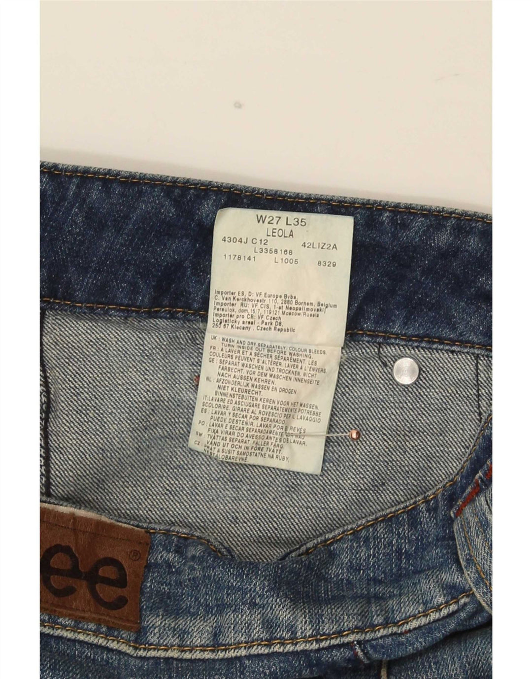 Lee Dame Leola Bootcut Jeans W27 L35 Blå Bomuld