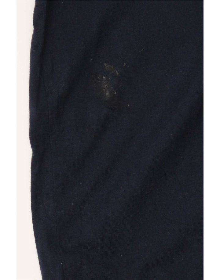 Ellesse Herre T-Shirt Top XL Marineblå Bomuld