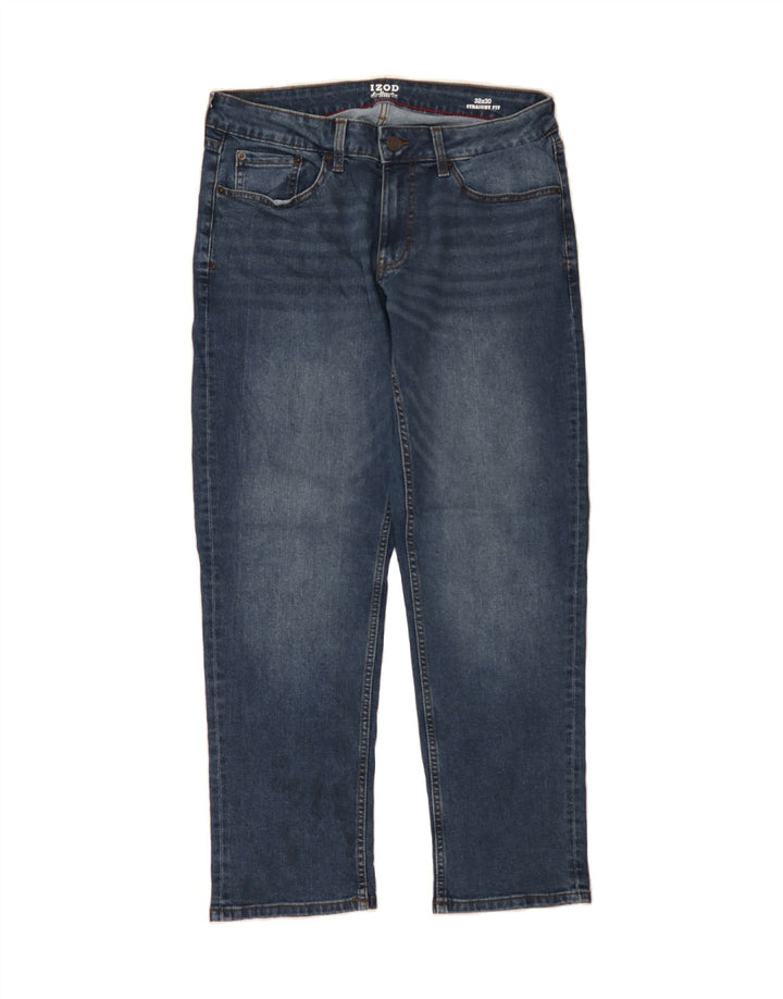 IZOD Mens Salt Water Straight Jeans W32 L30 Blue Cotton Vintage Izod and Second-Hand Izod from Messina Hembry 