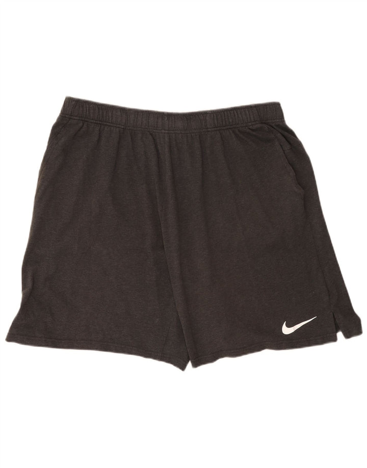 Nike Herre Dri Fit Sportshorts 2XL Grå Bomuld