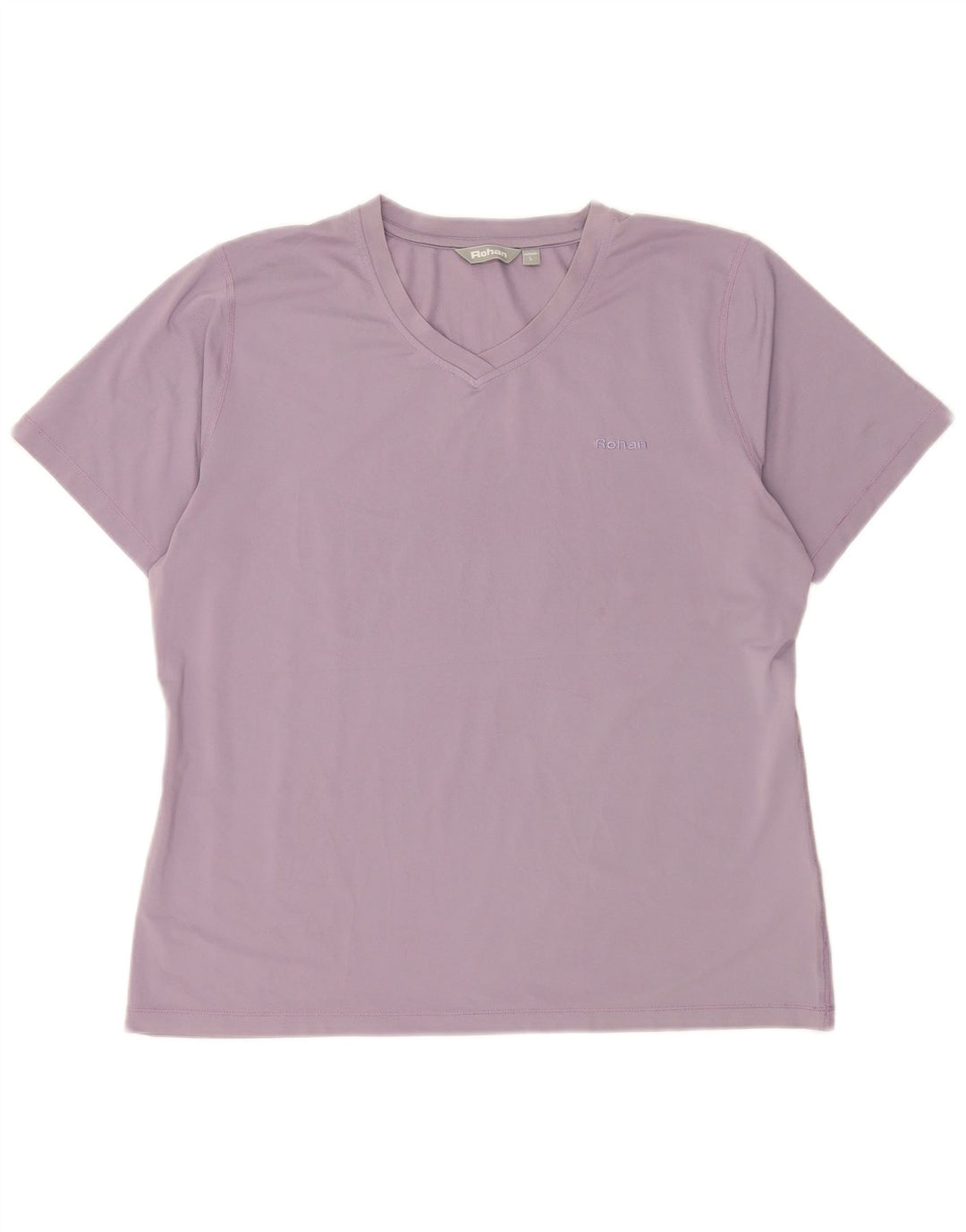 Rohan Dame T-Shirt Top UK 16 Stor Lilla Polyester