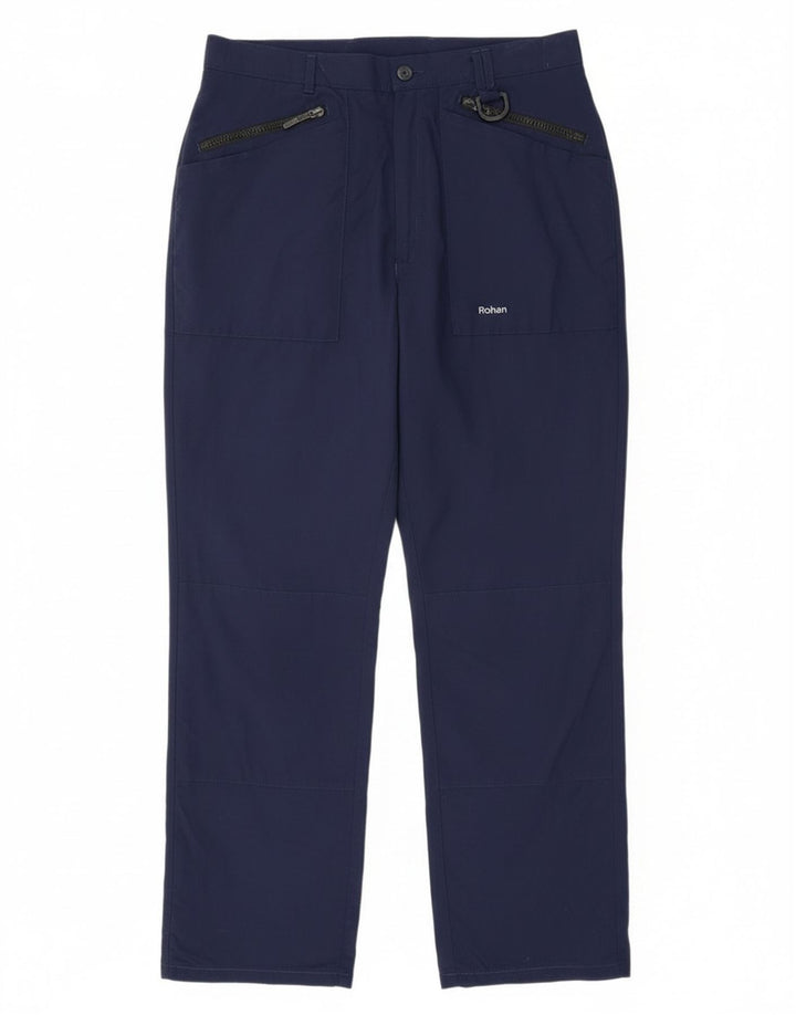 Rohan Herre Vandre Windbreaker Bukser W32 L29 Marineblå Polyamid