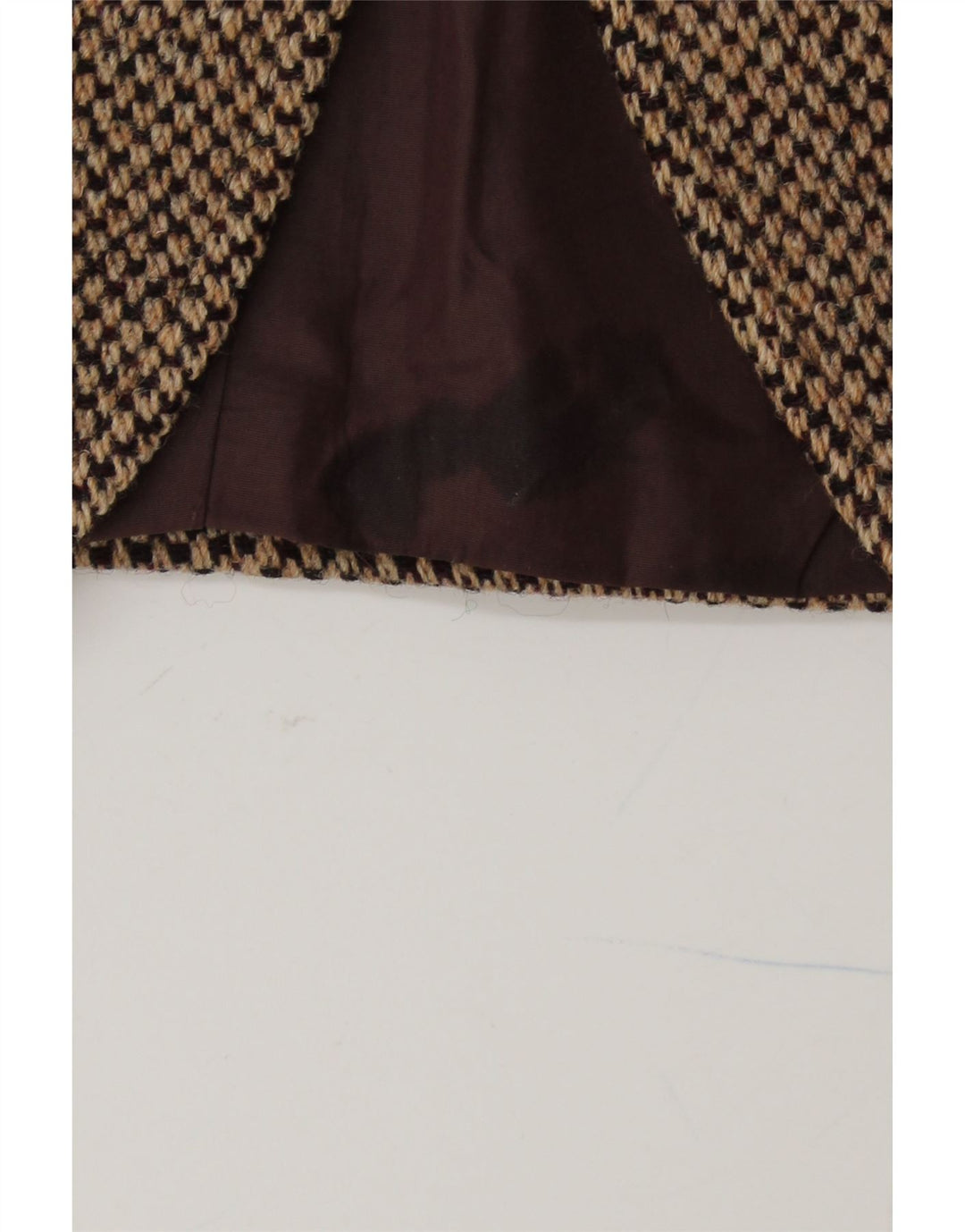 HARRIS TWEED Herre 3-knaps blazerjakke UK 38 Medium Brown New Wool