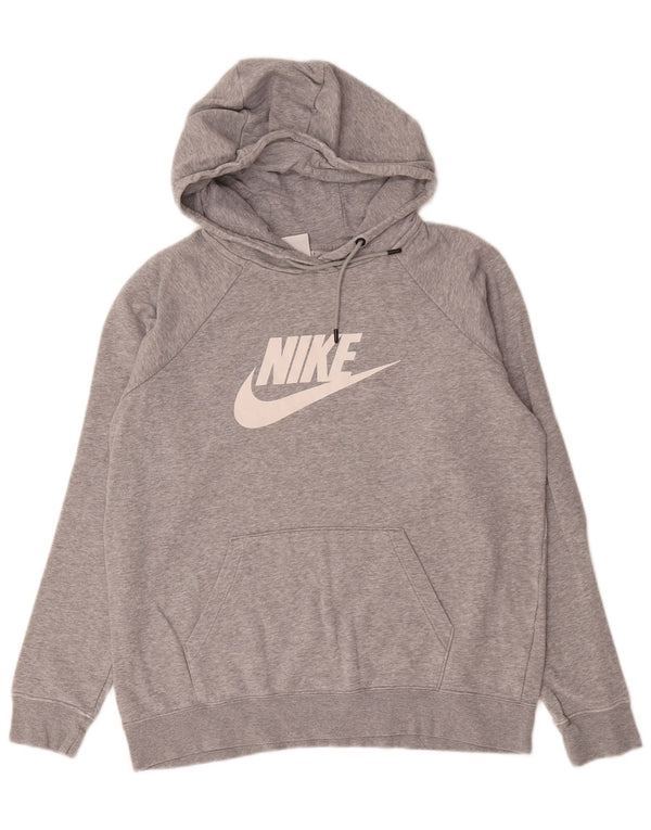 Nike grafisk hættetrøje til mænd, stor grå flækket bomuld