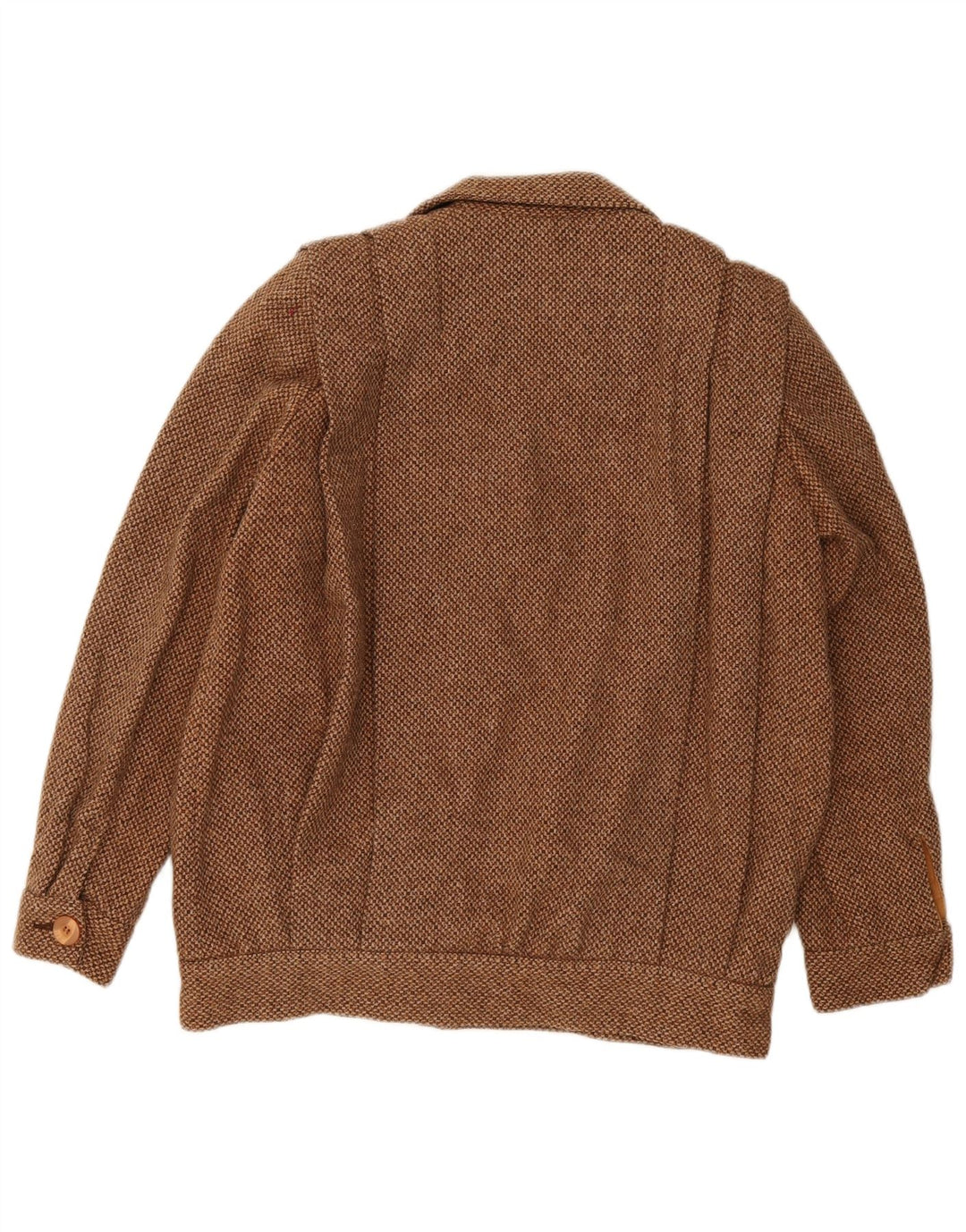 Vintage kvinde bomberjakke UK 14 Medium brun uld