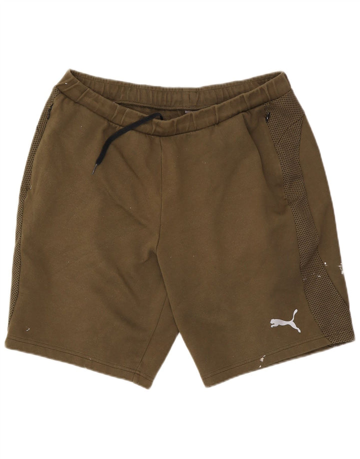 Puma Herre Sportshorts XL Khaki Bomuld