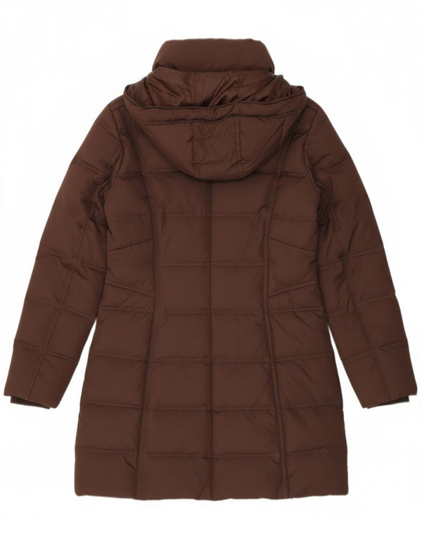 EDC polstret frakke med hætte til kvinder UK 14 medium brun polyester