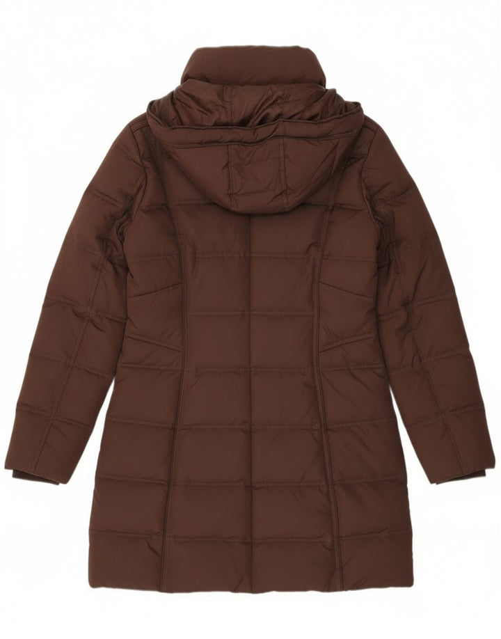 EDC polstret frakke med hætte til kvinder UK 14 medium brun polyester