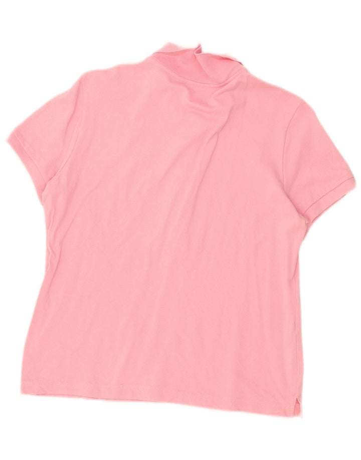 Lacoste Dame Polo Shirt Størrelse 48 XL Pink Bomuld