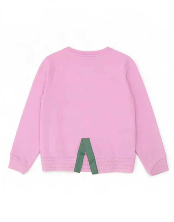 Nike Girls Graphic Sweatshirt Jumper 5-6 år Medium Pink Bomuld