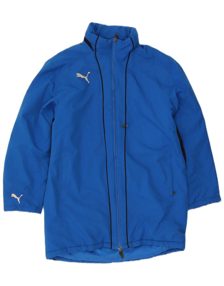 Puma vindjakke med hætte til mænd UK 38 Medium Blue Colourblock