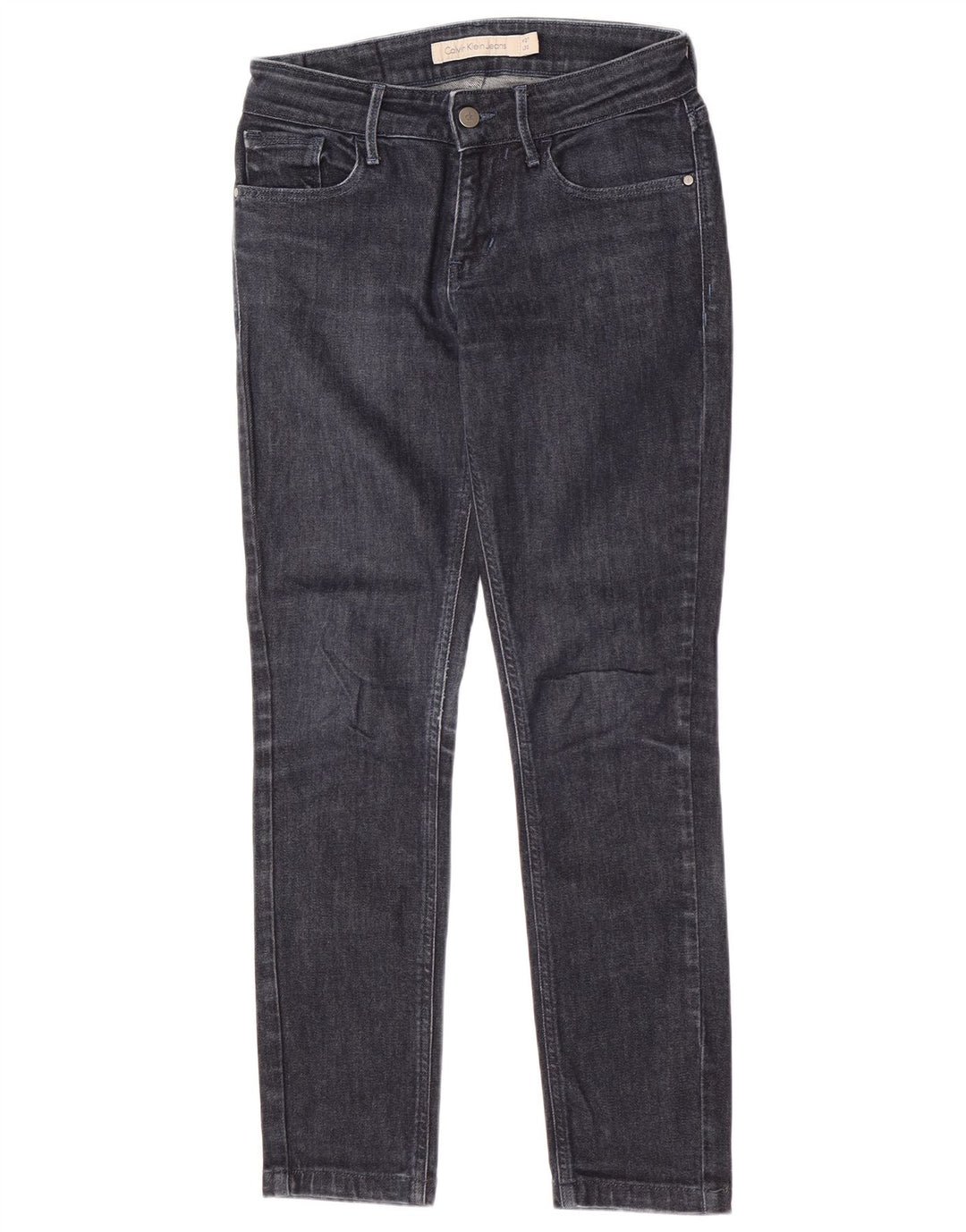 Calvin Klein Dame Slim Jeans W27 L27 Marineblå Bomuld