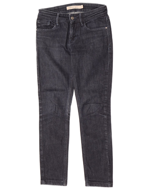 Calvin Klein Dame Slim Jeans W27 L27 Marineblå Bomuld