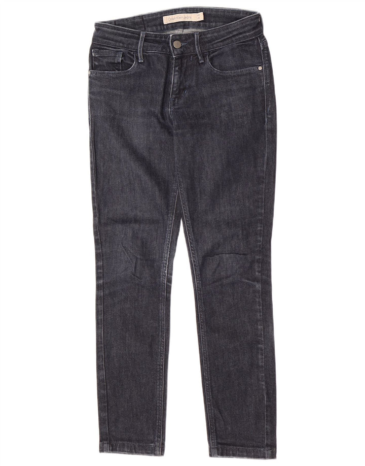 Calvin Klein Dame Slim Jeans W27 L27 Marineblå Bomuld