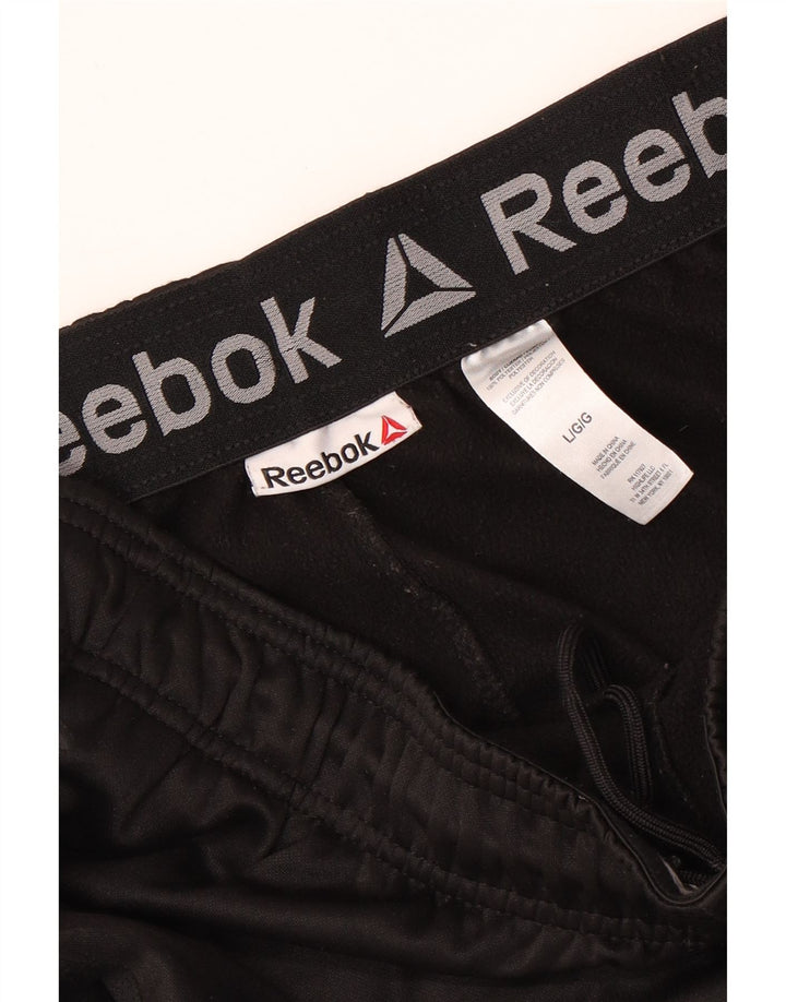 REEBOK Træningsdragt bukser til mænd Joggers Large Black Polyester