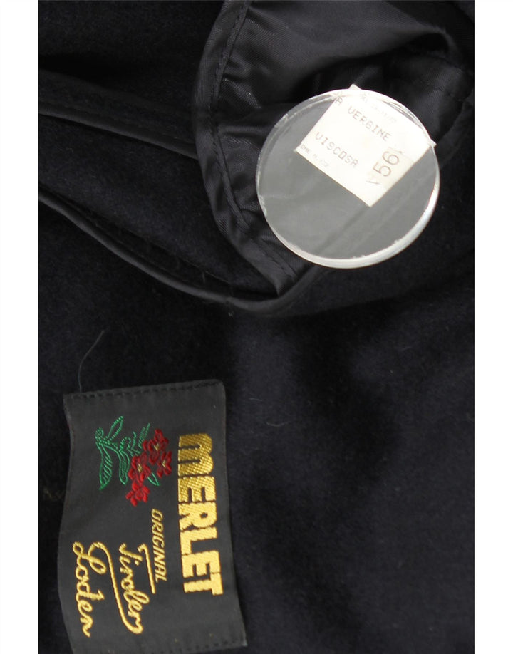 Merlet Herre Overfrakke IT 56 3XL Navy Blue Virgin Wool