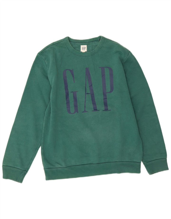 Gap Herre Grafisk Sweatshirt Jumper Lille Grøn Bomuld