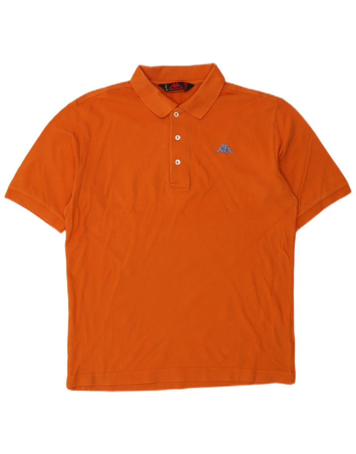 KAPPA Mens Polo Shirt Medium Orange Cotton