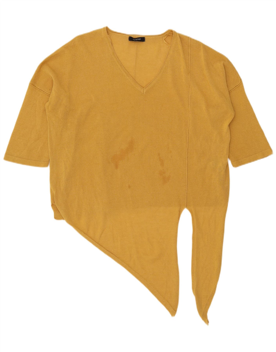 Marks & Spencer Womens Autograph Crop Oversized bluse Top UK 14 Large Gold