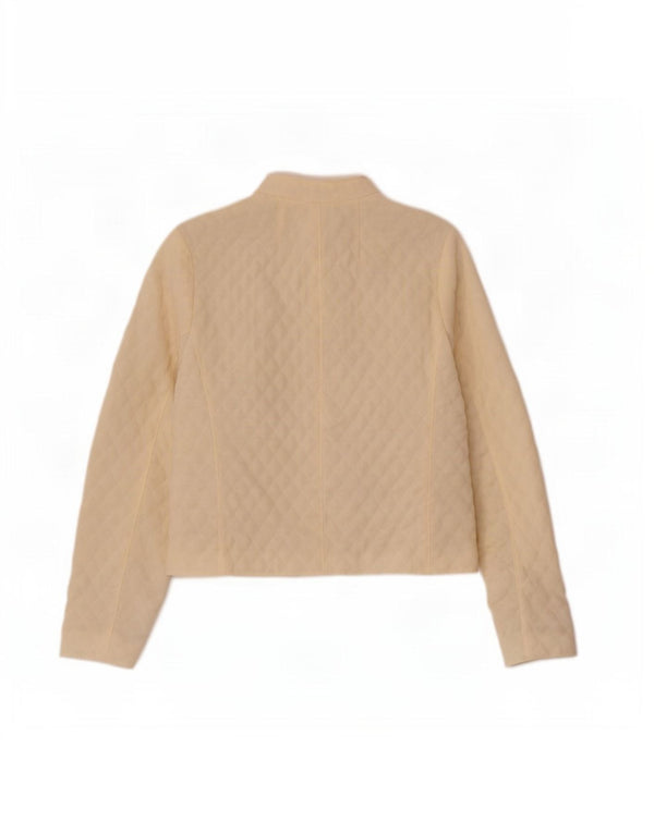 Goldix Quiltet jakke til kvinder UK 8 Small Off White Polyester