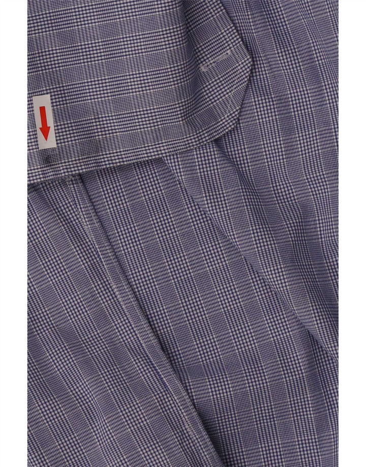 Tommy Hilfiger Formel Herreskjorte Størrelse 15 1/2 Medium Blue Houndstooth