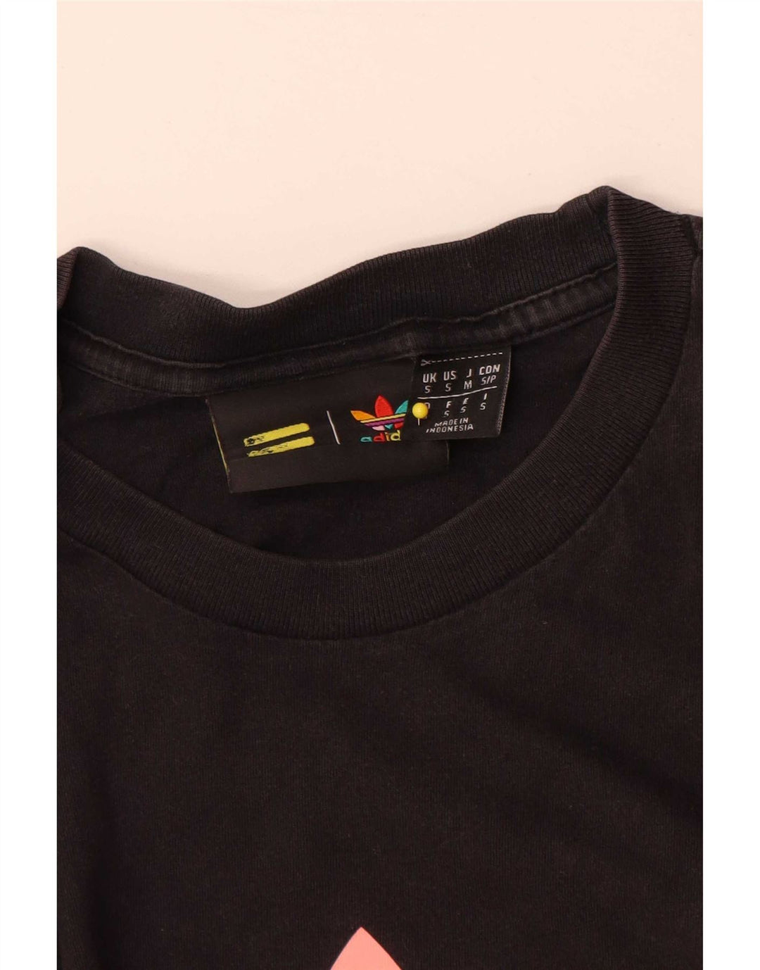 Adidas Dame Pharrell Williams Grafisk T-Shirt Top Lille Sort Bomuld
