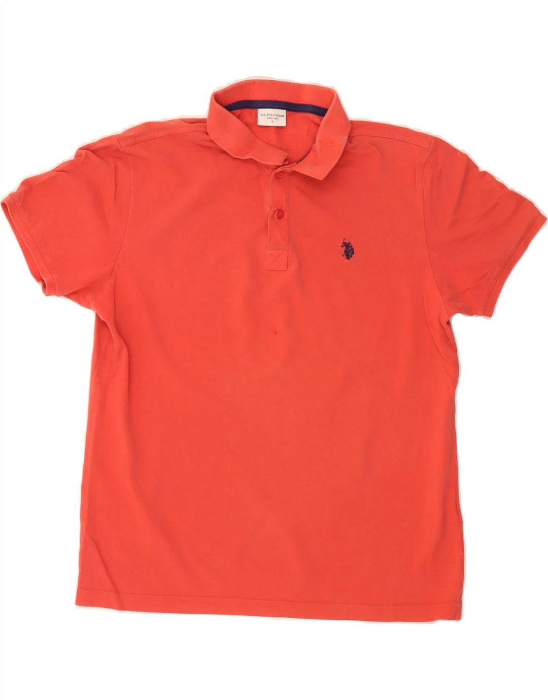 U.S. POLO ASSN. Mens Polo Shirt Large Red Cotton Vintage U.S. Polo Assn. and Second-Hand U.S. Polo Assn. from Messina Hembry 