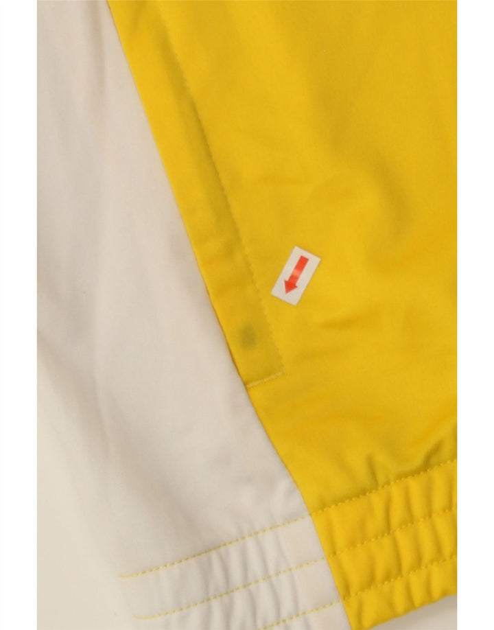 LOTTO Mens Tracksuit Top Jacket Large Yellow Colourblock Polyester Vintage Lotto and Second-Hand Lotto from Messina Hembry 