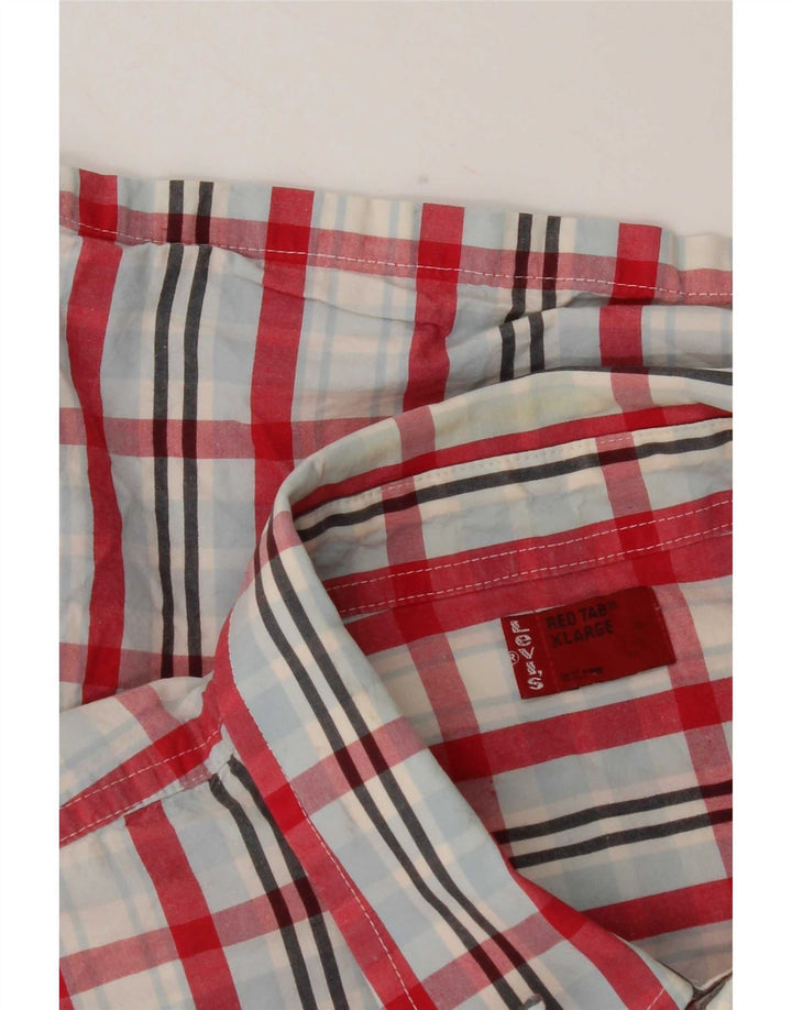 Levi's kortærmet herreskjorte XL flerfarvet plaid