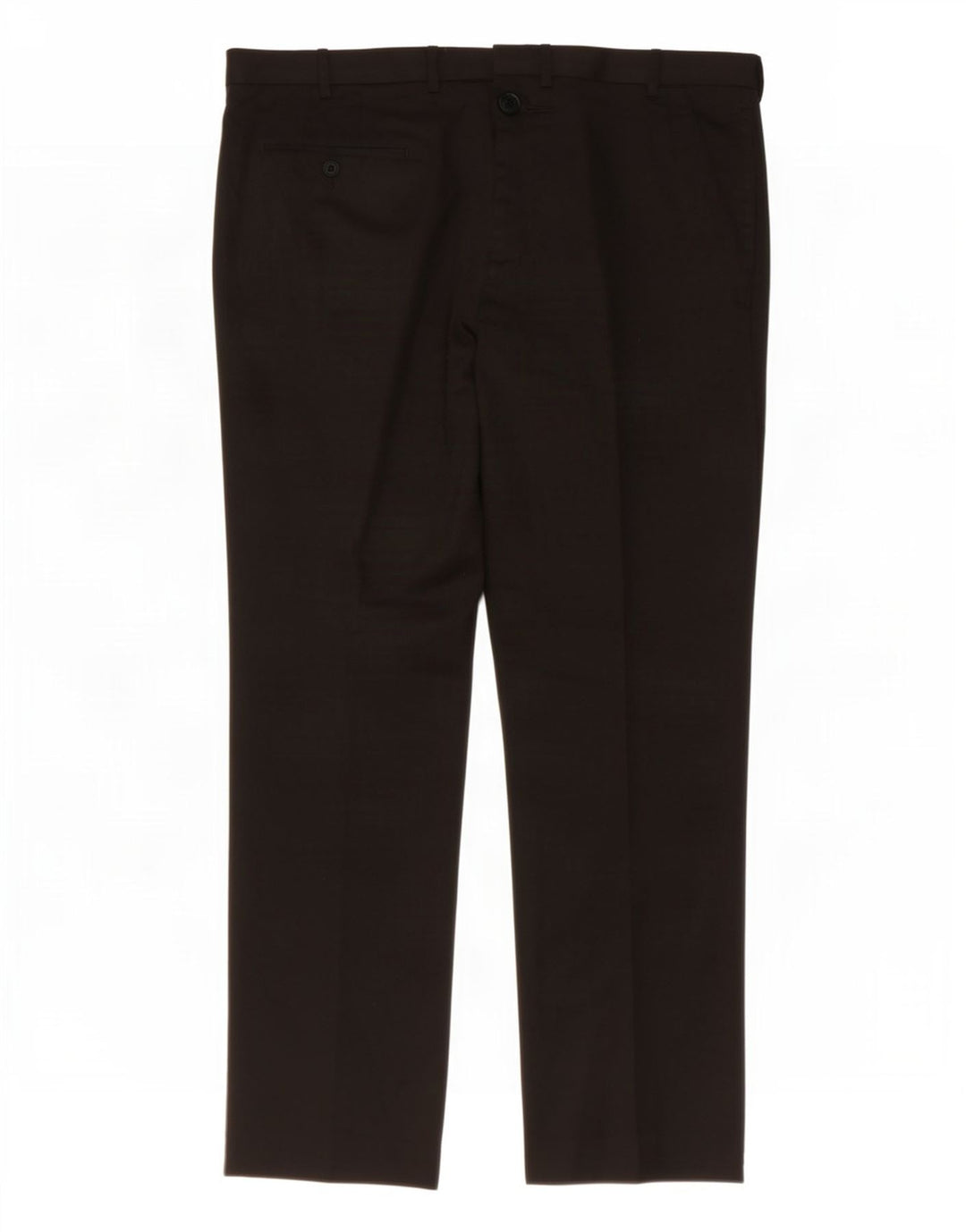 Marks & Spencer Herre Regular Suit Bukser W40 L31 Sort Polyester